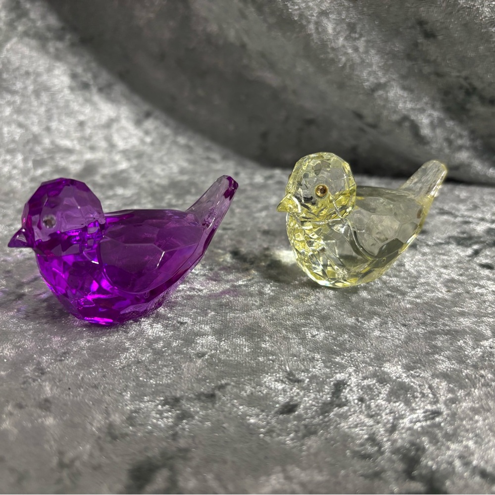 Crystal acrylic birds